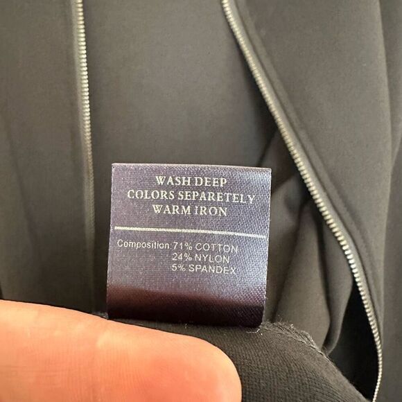 Barabas Men’s Black Greek Fret Monochromatic Rhinestone Tuxedo Sleeve Stripe Zip - Picture 10 of 12